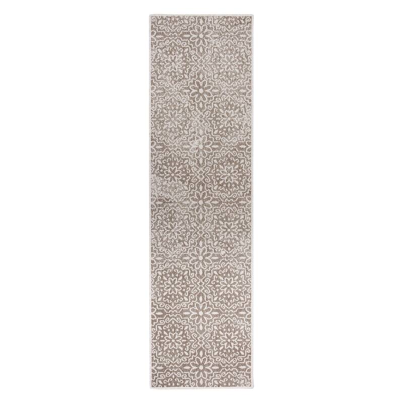 World Rug Gallery Contemporary Flowers Indoor/Outdoor Area Rug