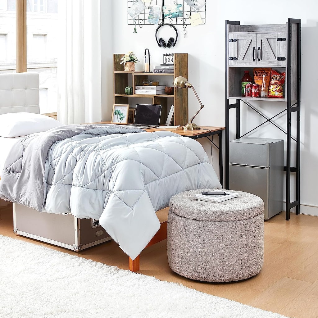 2East Storage Comfort Seat Ottoman by DormCo