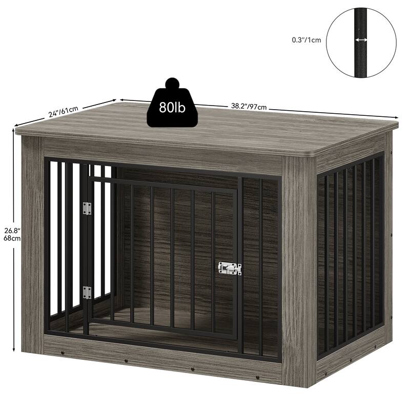 Moasis Dog Crate Furniture, End Table