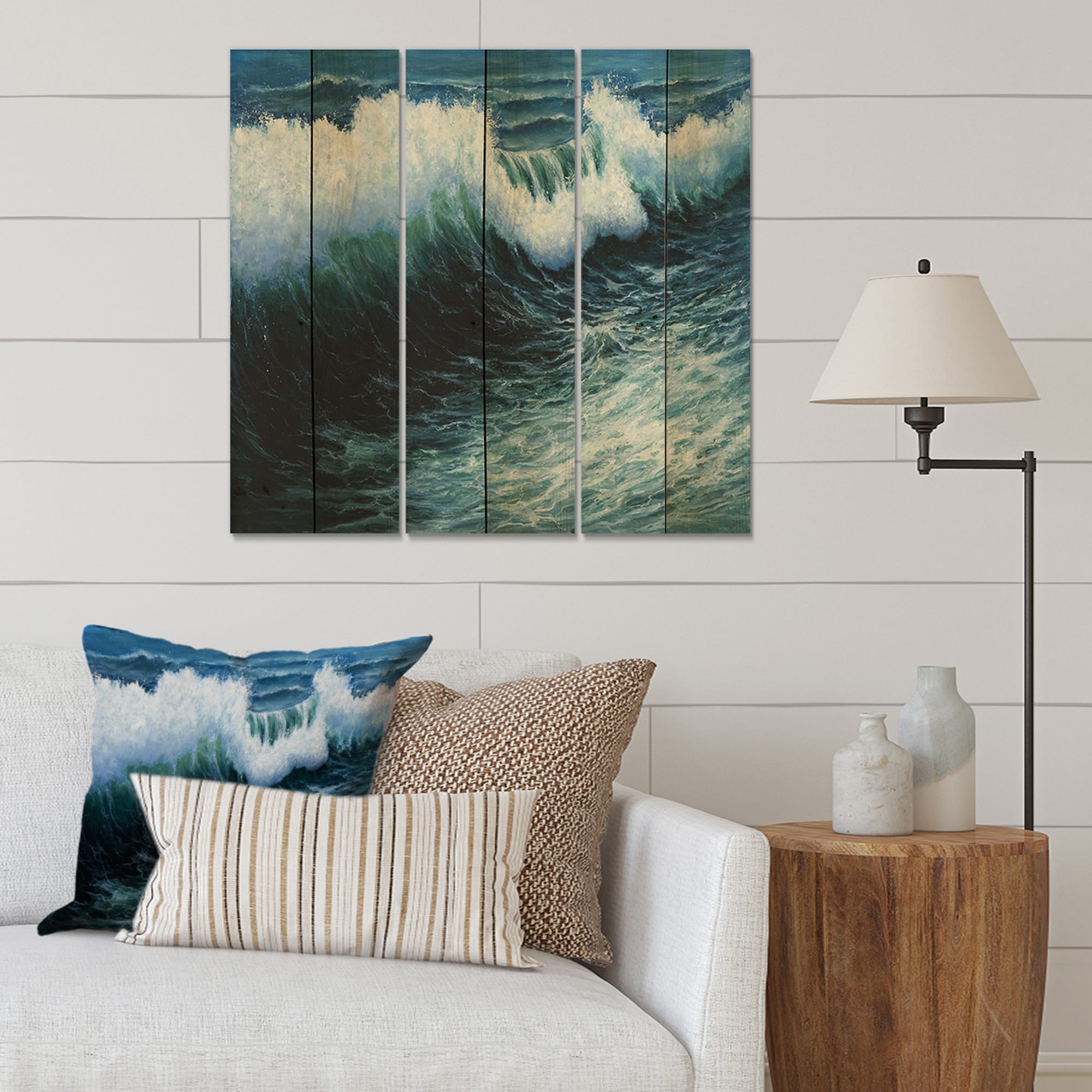 Designart 'Storm Waves In The Ocean' Nautical & Coastal-image