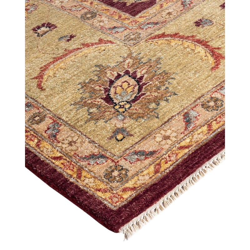 Oushak One-of-a-Kind Hand-Knotted Area Rug - Red, 9' 2" x 12' 3" - 9' 2" x 12' 3"
