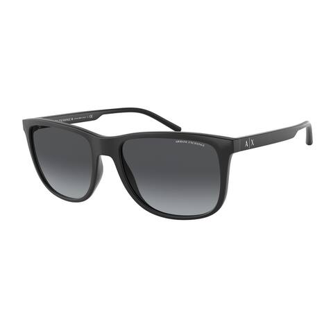 Armani Exchange AX4070S 80788G 57 Matte Black Man Pillow Sunglasses