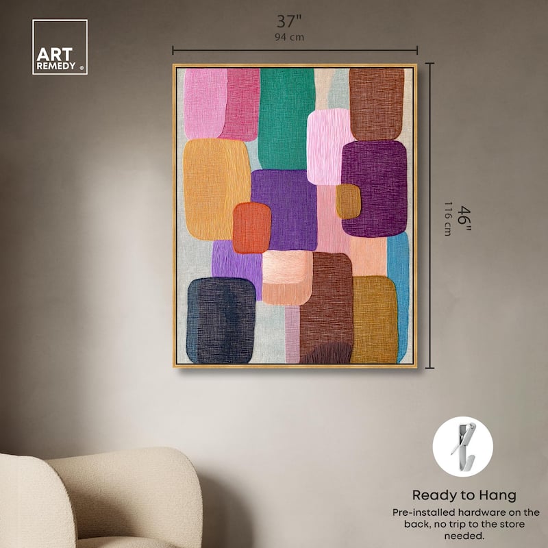 Color Block Cadence I Canvas by Art Remedy