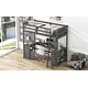 preview thumbnail 21 of 32, Twin Size Solid Wood Loft Bed with Desk, Blackboard, and Drawers