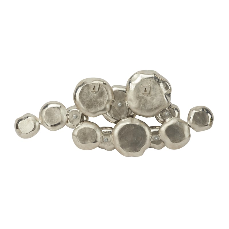 Multi Colored Metal Indoor Outdoor Artificial Lizard Home Wall Decor with Teal and Yellow Accents