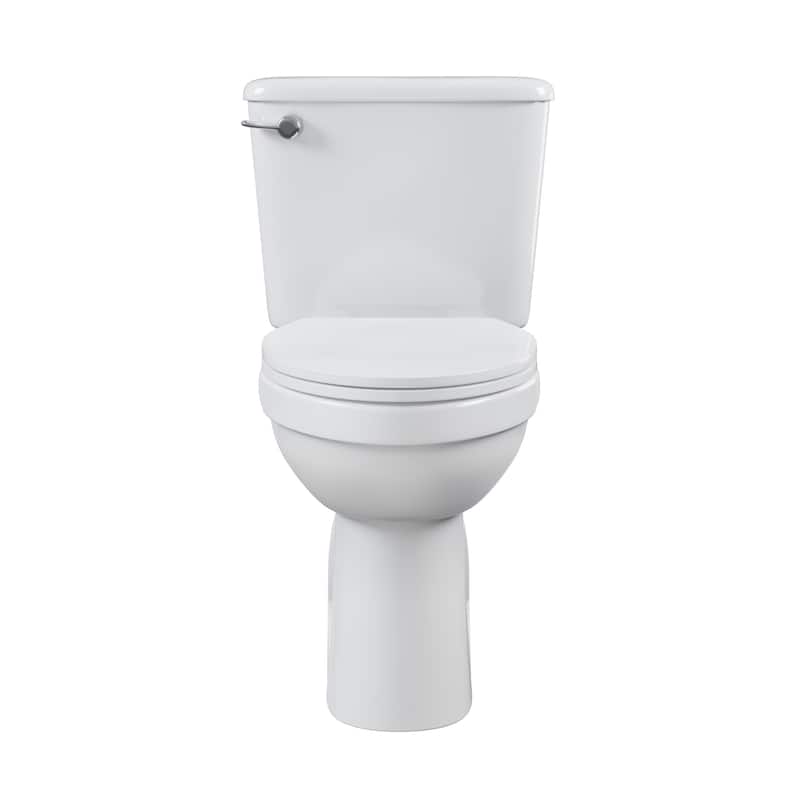 Carlton Marquette Rear-Outlet Two-Piece 1.6 Gpf Left-Hand Flush Elongated Toilet In Glossy White