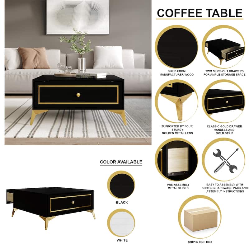 CraftPorch Contemporary Coffee Table