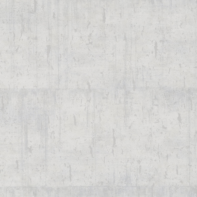 Galerie Wallcoverings Air Collection Metallic Aged Concrete Textured Wallpaper Roll - White - 33 feet long x 27.5 inches wide