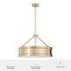 preview thumbnail 6 of 9, Hunter Capshaw Modern Drum Pendant - Dining Room, Entry, Kitchen Island - Contemporary, Transitional