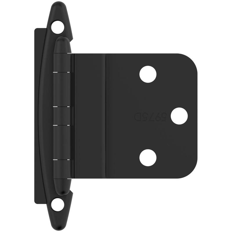 Amerock BP3417 Functional Hardware 3/8" Inset Surface Mount Cabinet - Matte Black
