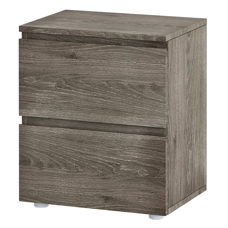 Modern 2-drawer Nightstand for Home Storage Chest End Table