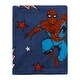 preview thumbnail 1 of 2, Marvel Spiderman Blue, Red and White Super Soft Plush Baby Blanket