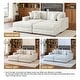 preview thumbnail 80 of 131, Oversized Chenille Modular Sectional Sofa Conversation Set with 2 Ottomans