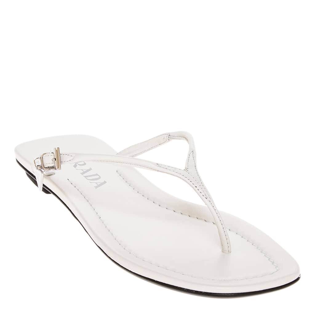 Prada Leather Thong Sandals