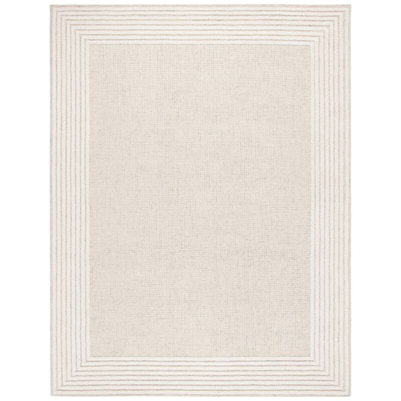 SAFAVIEH Handmade Ebony Dorith Border Wool Rug