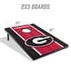 preview thumbnail 2 of 5, Georgia Bulldogs NCAA Compact 2x3 Tailgate Cornhole Board Set