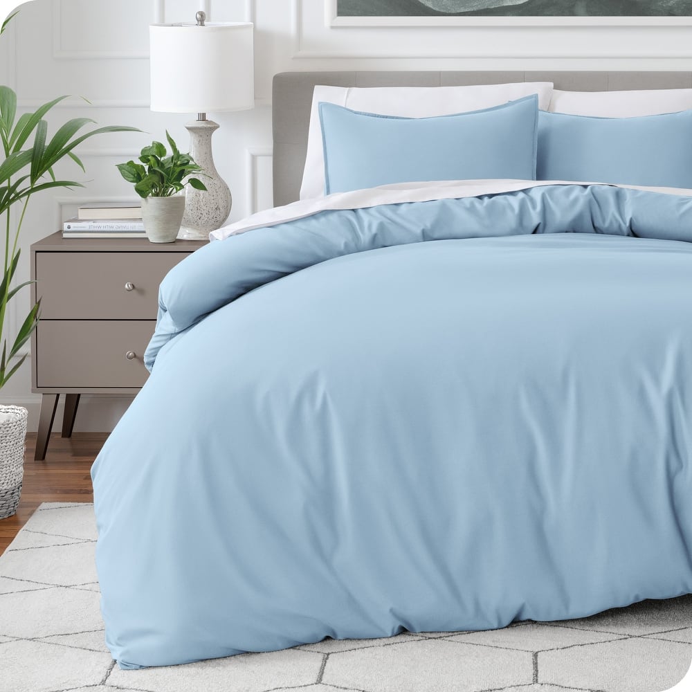 Bare Home Soft Hypoallergenic Microfiber Duvet Cover and Sham Set