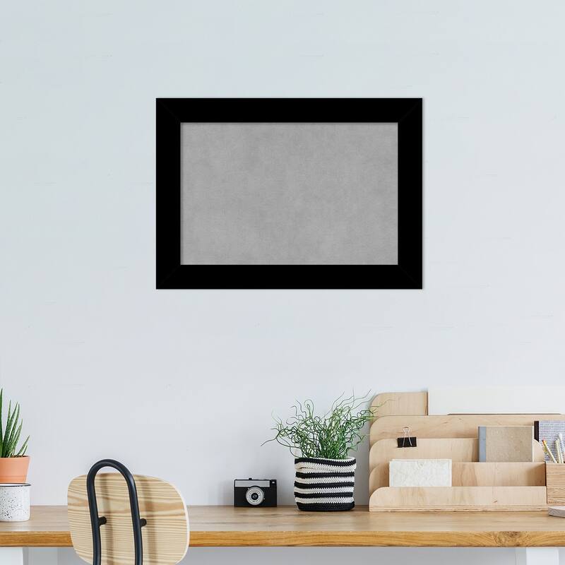 Amanti Art Basic Black Narrow Framed Magnetic Board