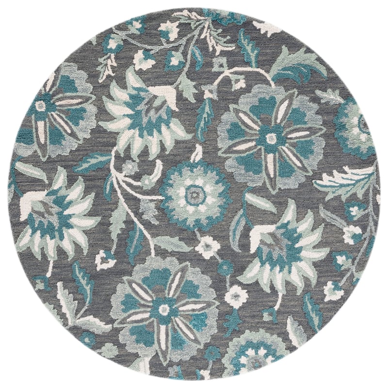 SAFAVIEH Handmade Blossom Agripina Floral Wool Rug