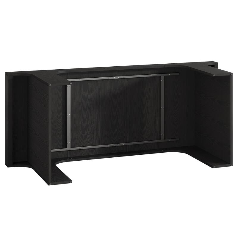 Wooden Rectangular Dining Table for 6-8 People with Sled Base