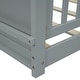 preview thumbnail 21 of 23, Twin Size Floor Platform Bed with Built-In Book Storage Rack and Door