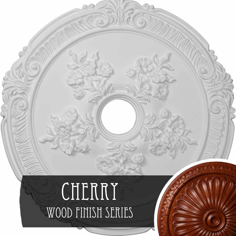 26"OD x 3 3/4"ID x 1 1/2"P Attica with Rose Ceiling Medallion