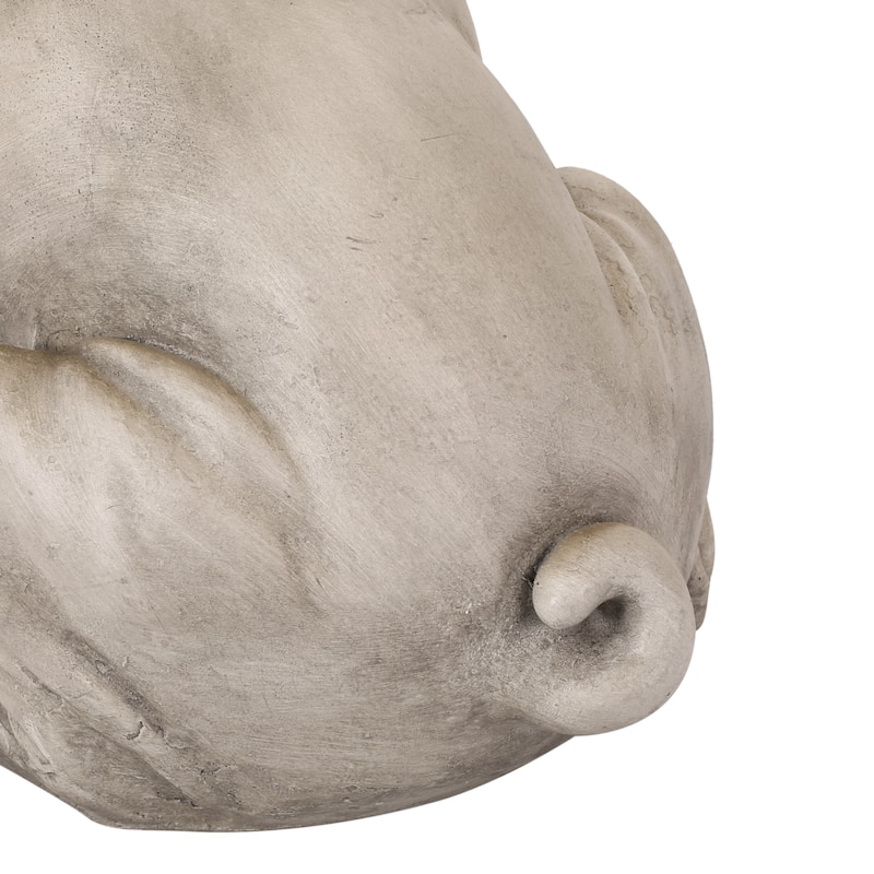 Delamore Outdoor French Bulldog Garden Statue by Christopher Knight Home