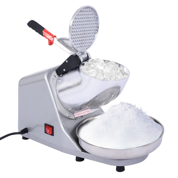 Costway Electric Ice Crusher Shaver Machine Snow Cone Maker Shaved Ice 143 lbs