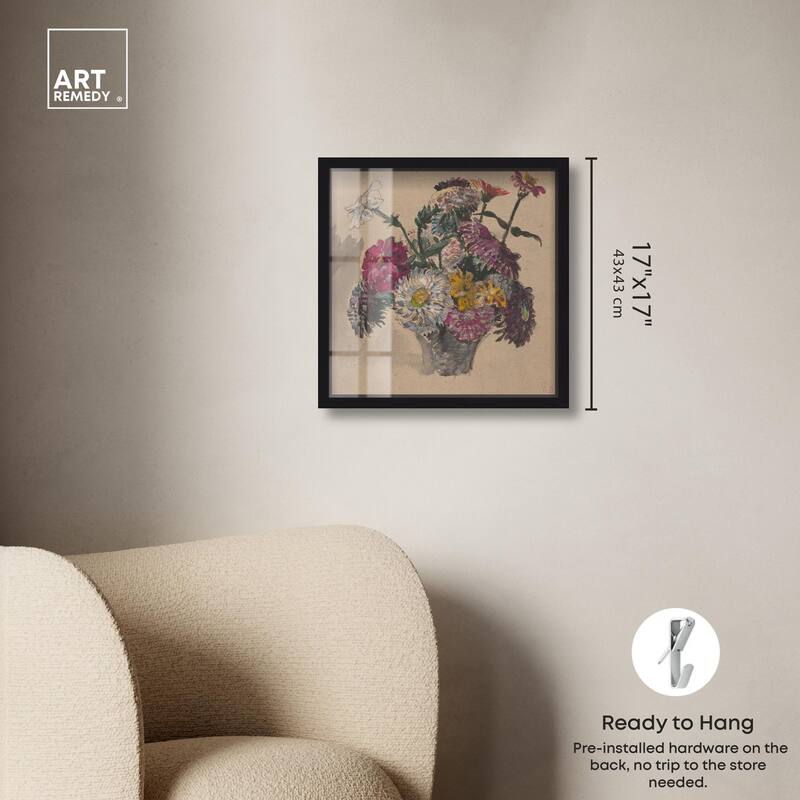Basket of Flowers Shadowbox by Art Remedy