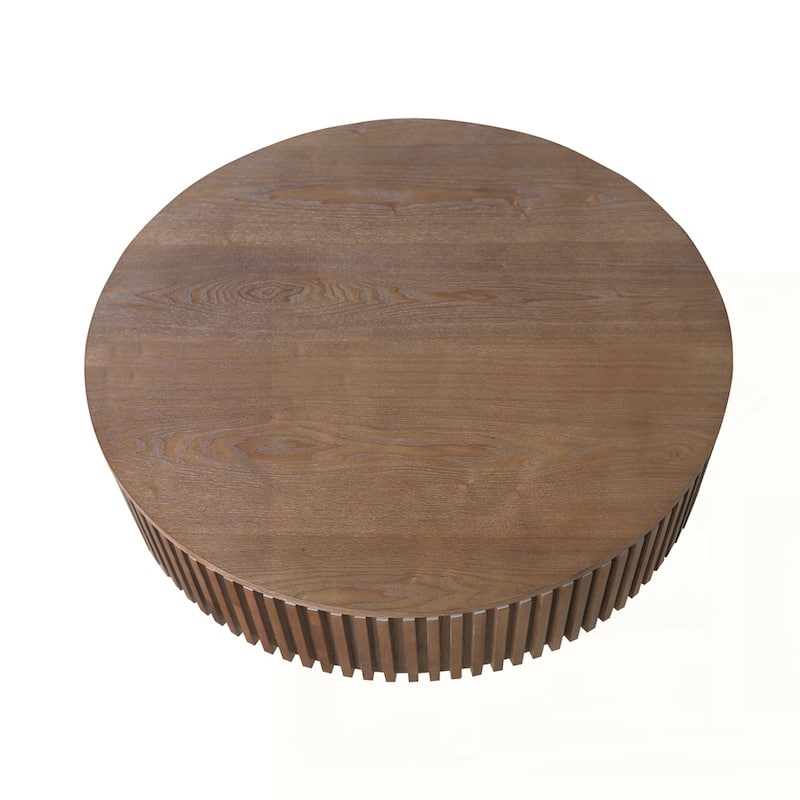 Round Coffee Table with Storage