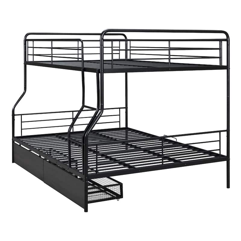 Merax Full XL Over Queen Metal Bunk Bed