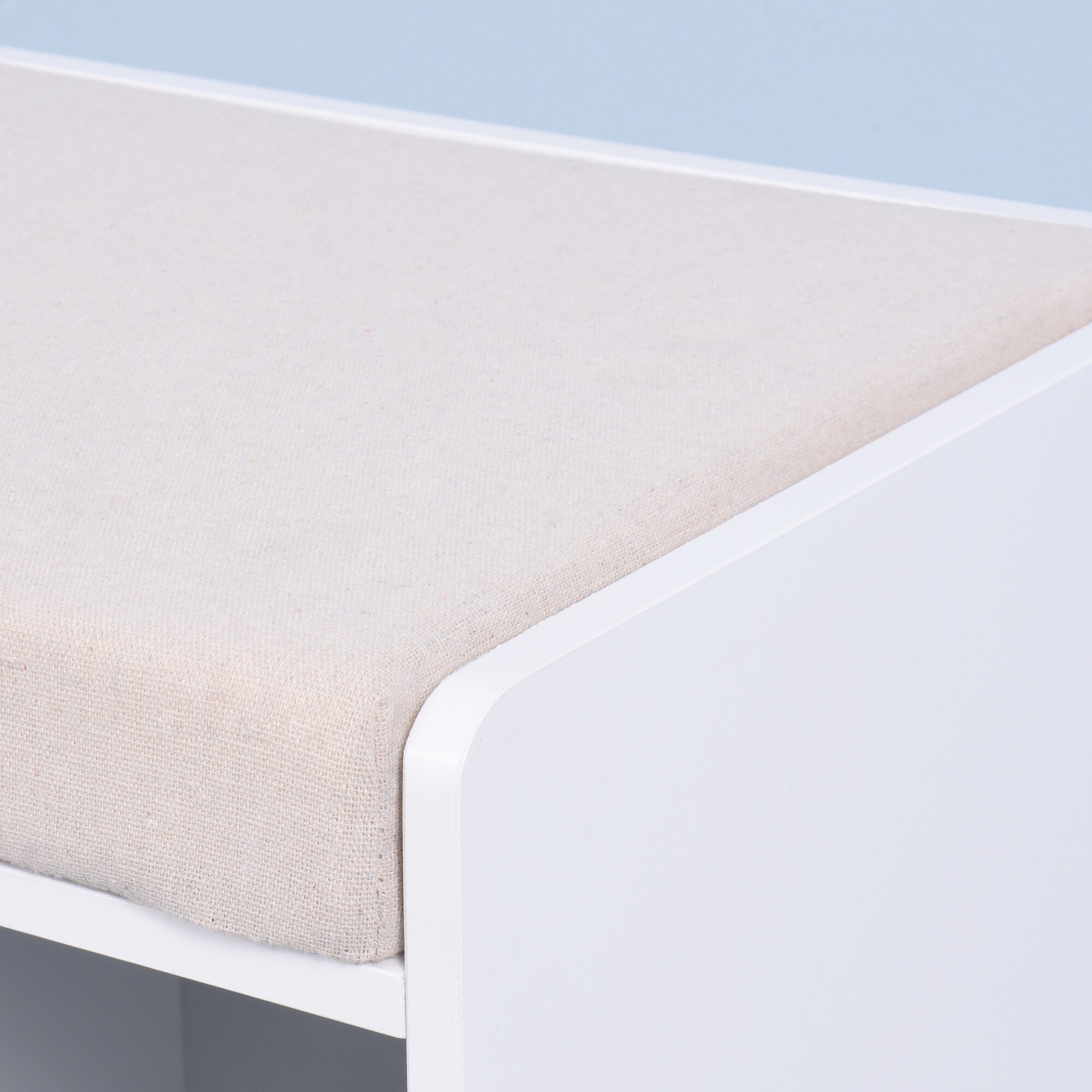 Home Collection Storage Bench Wood Storage Bench with 3 Drawers