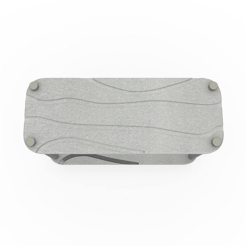 LuxeStone Two Layer Diatomite Bathrooms and Kitchens Quick Drying Organizer&Storage Tray - Gray - 11"