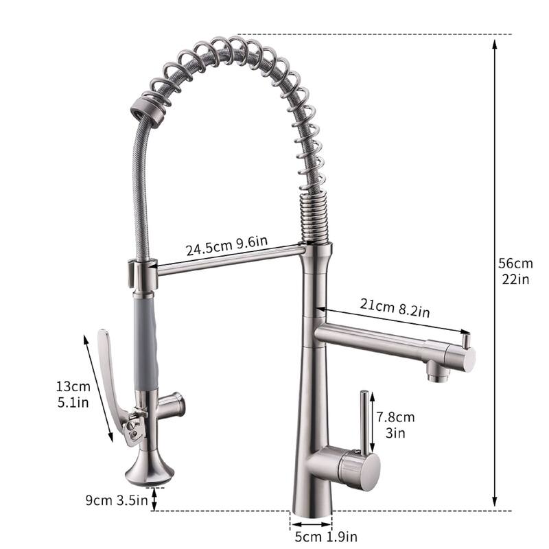 Pull Down Single Handle Kitchen Faucet