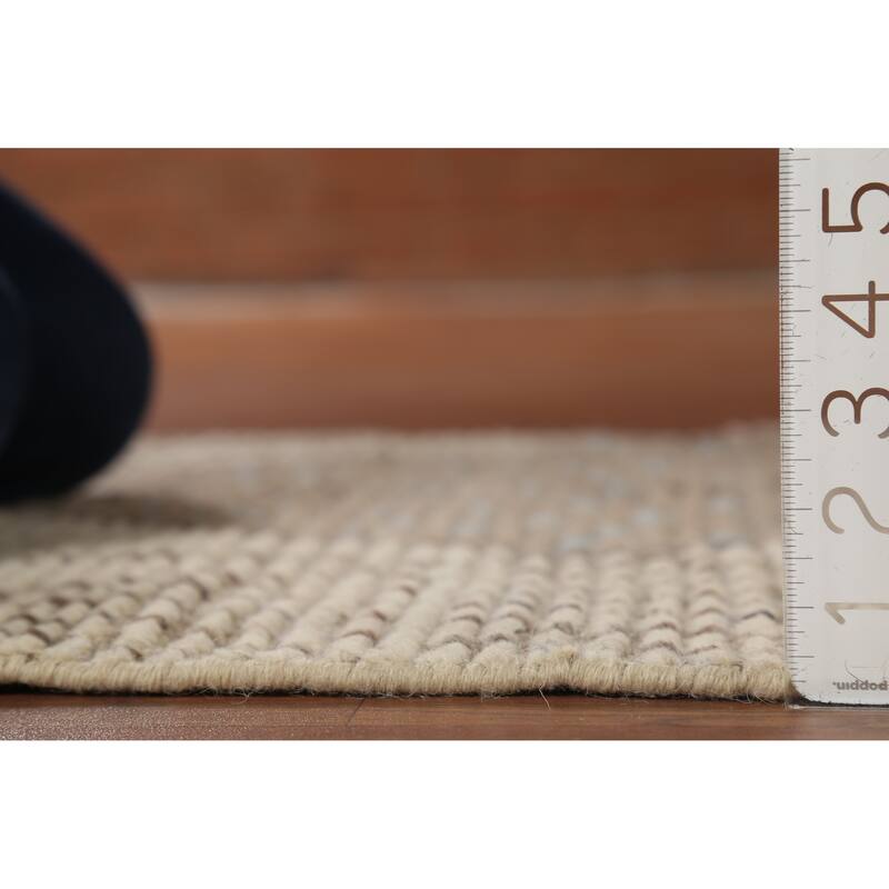 Geometric Moroccan Oriental Runner Rug Handmade Wool Carpet - 2'5"x 13'1"