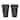 Kante Black Plastic Indoor Outdoor Self-Watering Planters (Set of 2) w/ Drainage Hole, Garden Patio Front Door