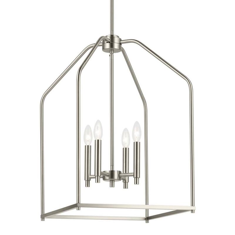 Kichler 52722 Madden 4 Light 16" Wide Taper Candle Pendant - Brushed Nickel