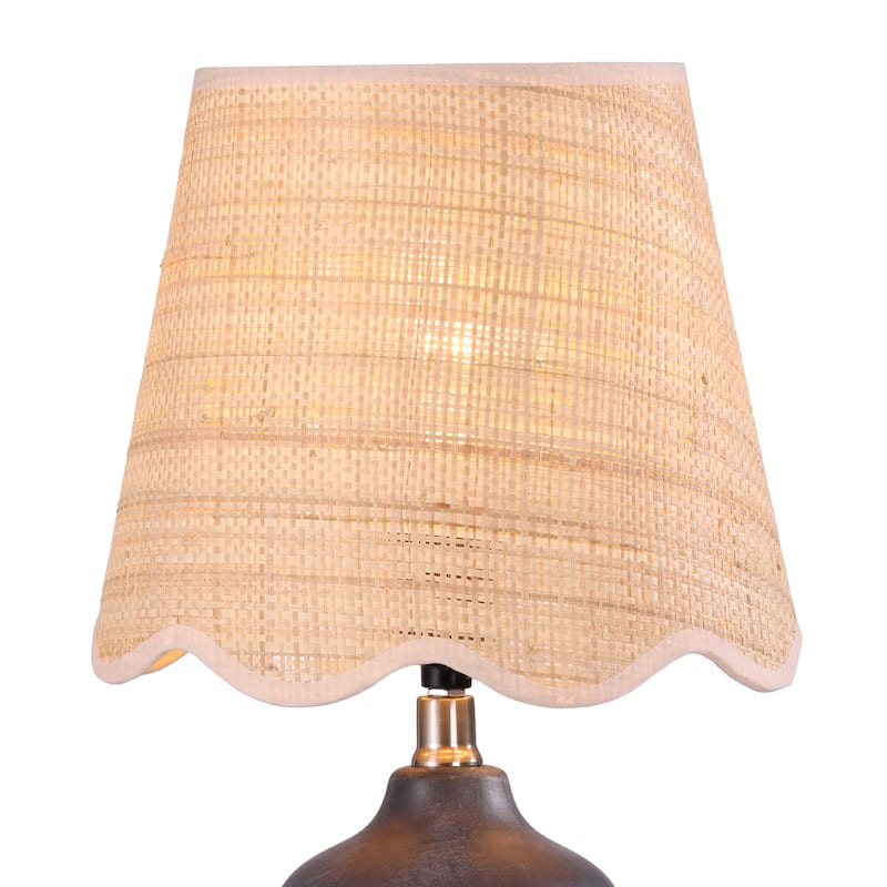 18.9" Ceramic LED Table Lamp, Living Room Lamps For End Tables