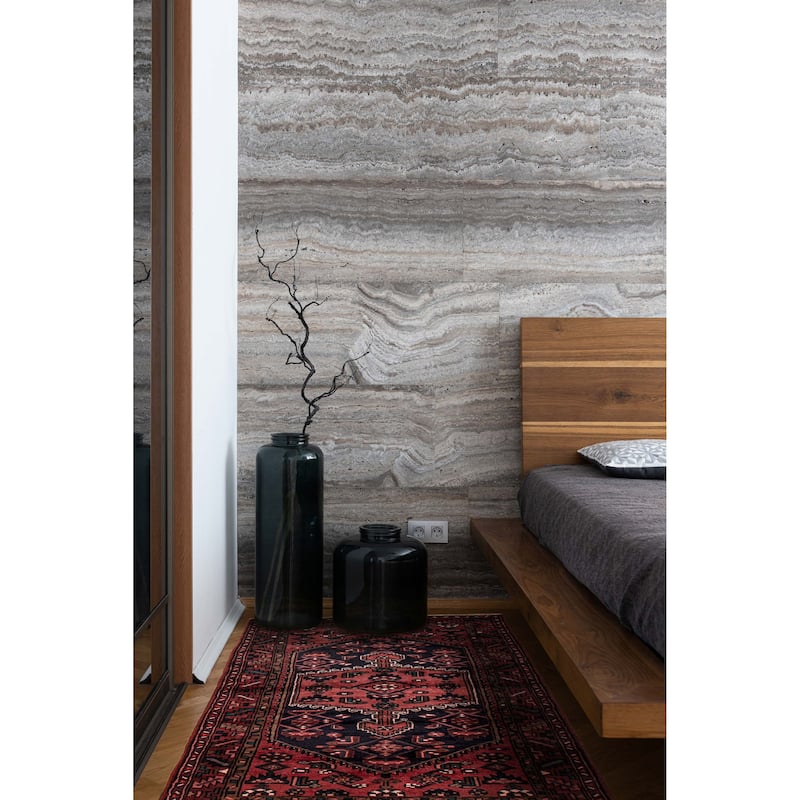 ECARPETGALLERY Hand-knotted Andelz Red Wool Rug - 4'3 x 6'11