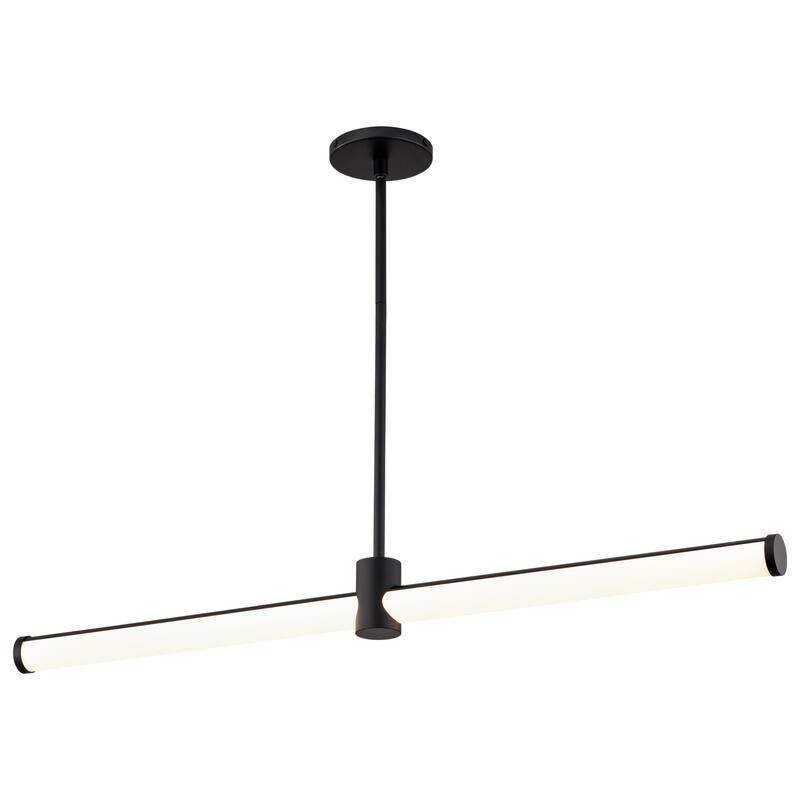 Bowman 36 Inch LED Island Pendant Matte Black Acrylic Lens - Matte Black