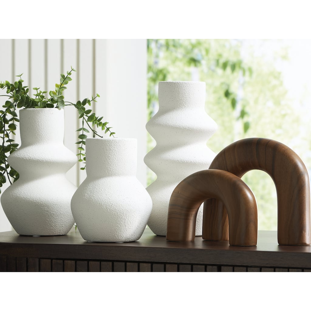 Signature Design by Ashley Carterworth White/Brown Accessory Set (Set of 5)