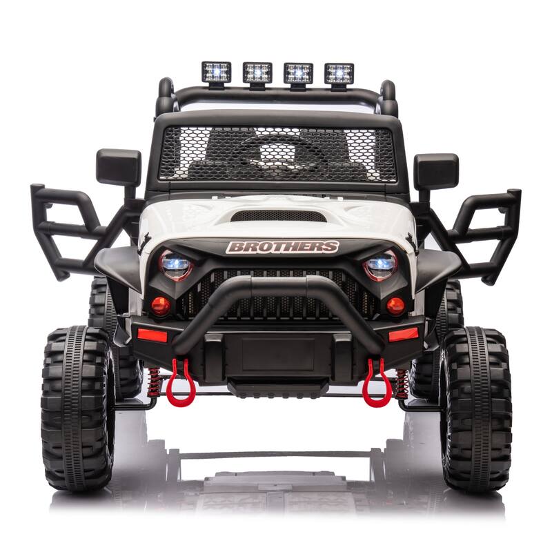 Kids Electric Ride-On Car 24V 400W with Parents Control, 3 Speed Settings, Bluetooth, USB, Music, LED Searchlights