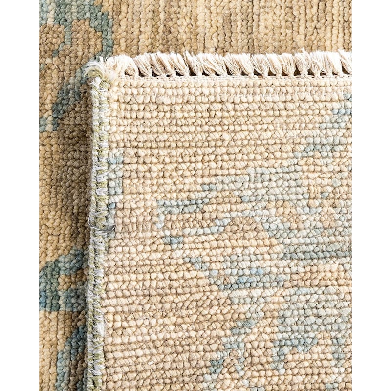 Modern One-of-a-Kind Handmade Area Rug - Brown, 8' 2" x 10' 1" - 8' 2" x 10' 1"
