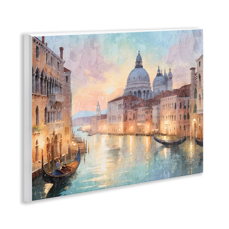 Stupell Scenic Venetian Canal Wall Plaque Art Design By Kim Allen