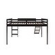 preview thumbnail 21 of 36, Full Size Multifunctional Wooden Loft Bed with Slide & Ladder for Kids