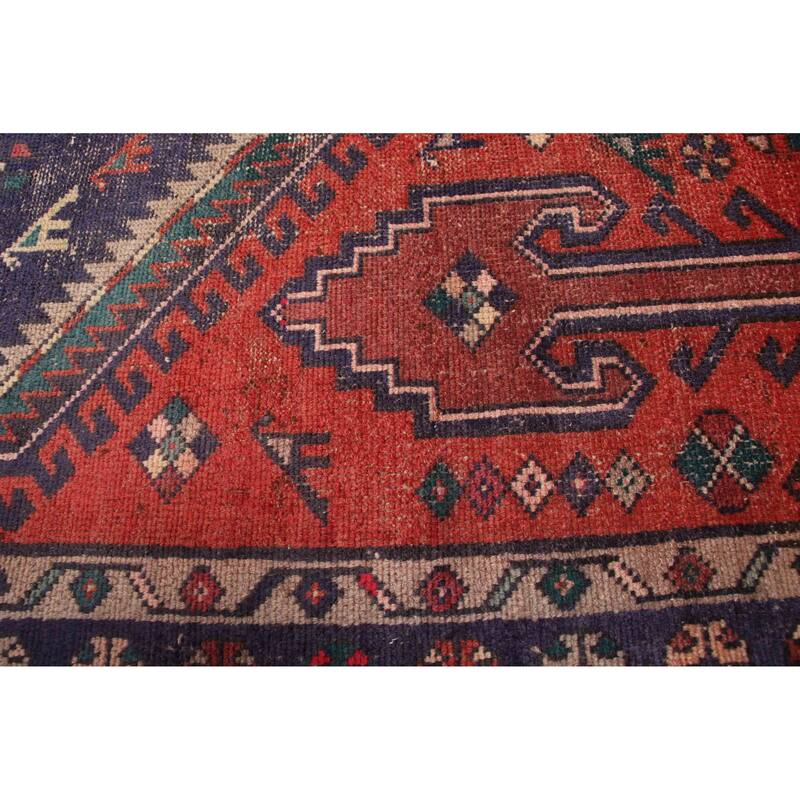 ECARPETGALLERY Hand-knotted Andelz Red Wool Rug - 4'1 x 7'6