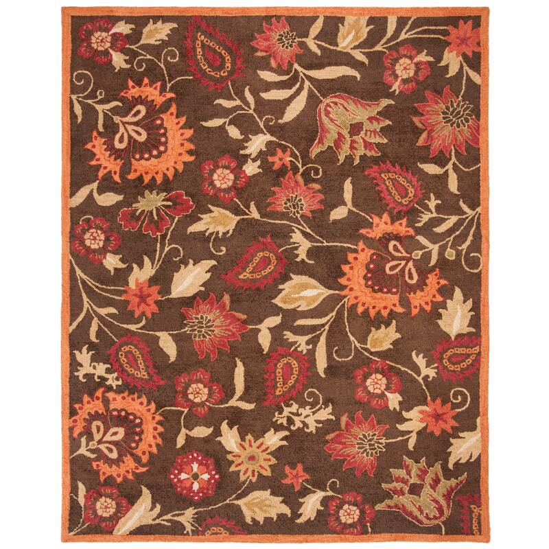 SAFAVIEH Handmade Blossom Chrissie Modern Floral Wool Rug