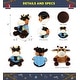 preview thumbnail 2 of 4, DolliBu Giraffe Big Eye Police Officer Plush Toy with Cop Uniform - 6 inches