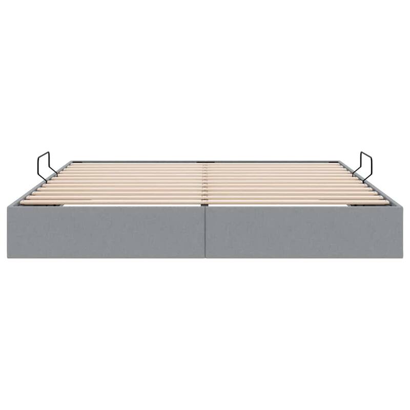 vidaXL Storage Bed with Mattress in Fabric