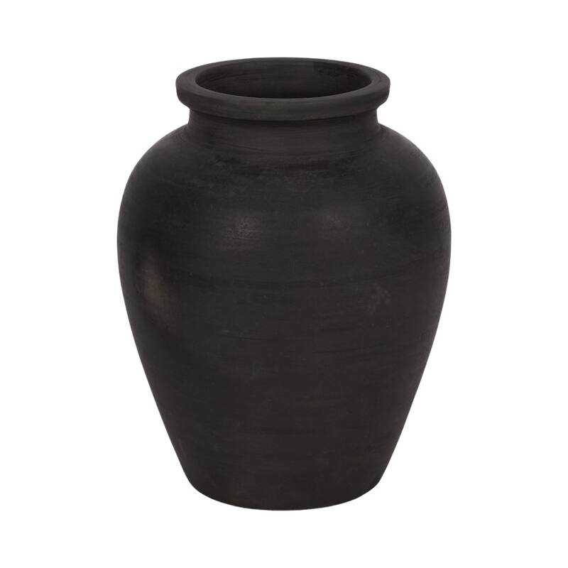 Decorative Round Pottery Vase for Home Decor